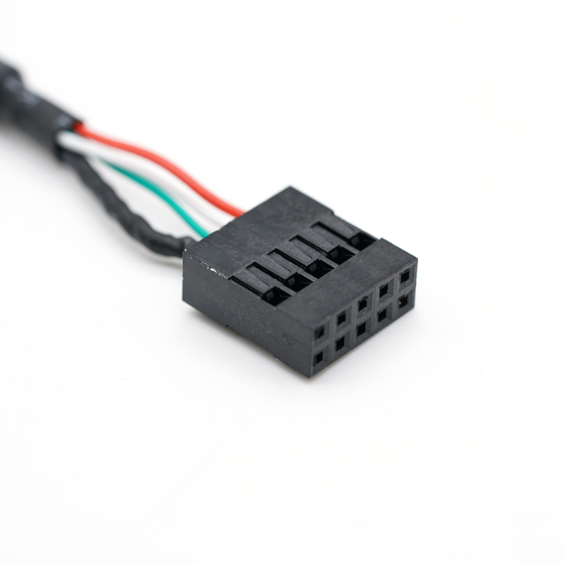 Customizable Dupont 2.54 Conector 2 * 5 Pin Double Row Chicote de Fios Elétricos